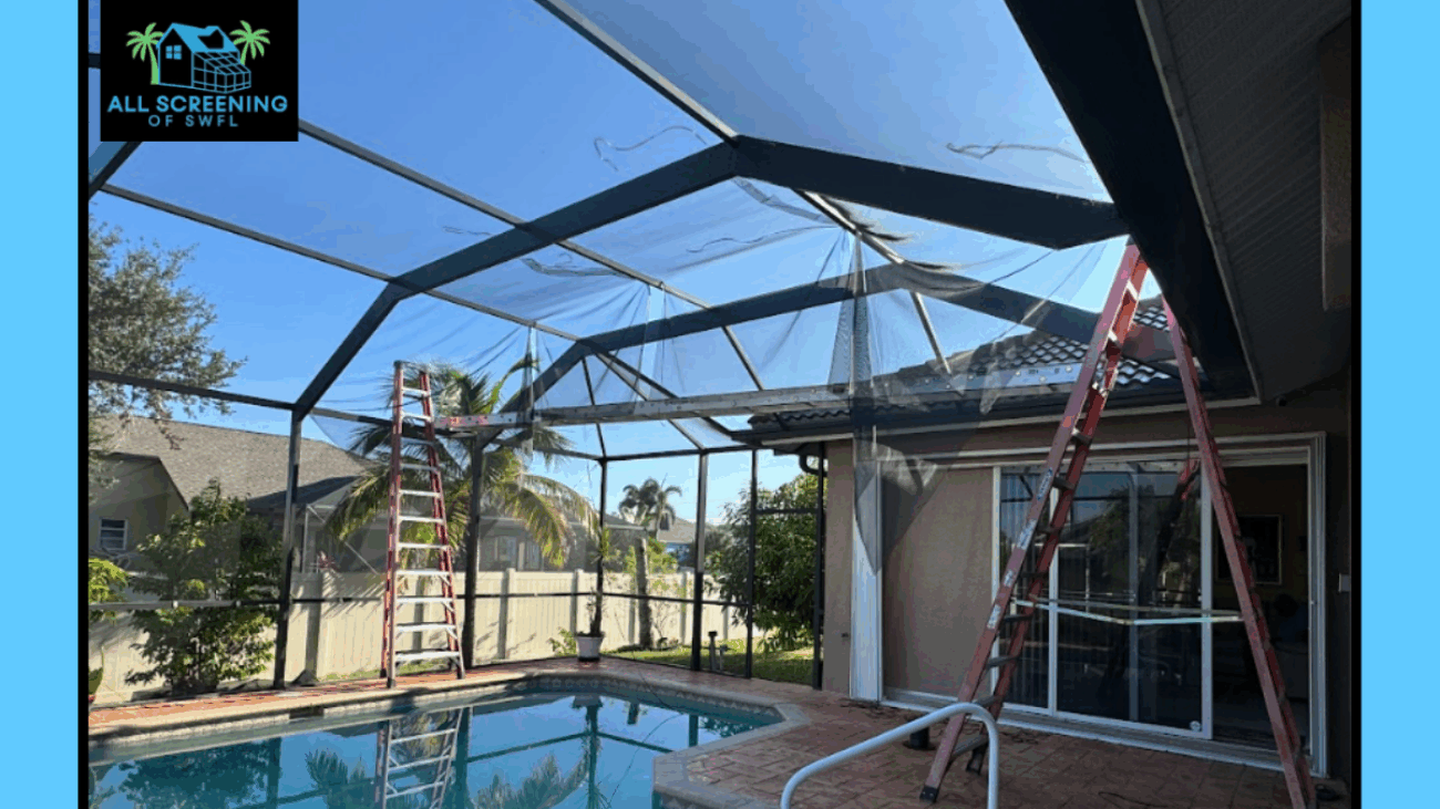Cape Coral Pool Cage Screen Repair - All Screening of SWFL